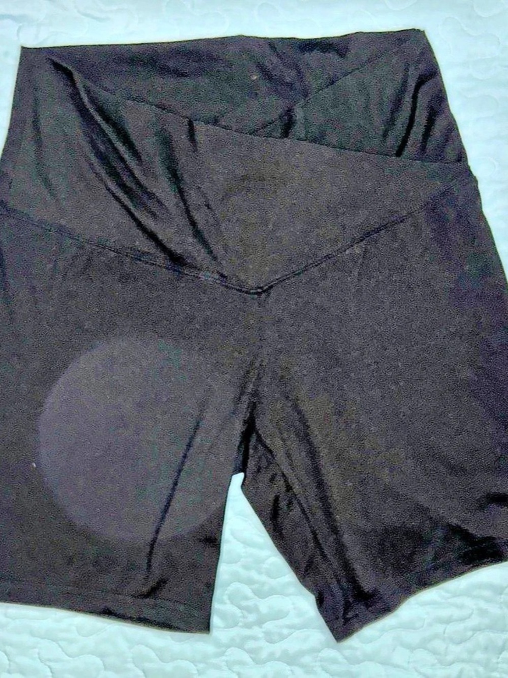 Wild Fable Crossover Waistband Biker Shorts Black Large